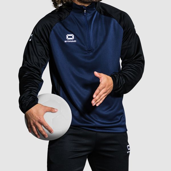 Stadio Quarter Zip top - Navy-Black