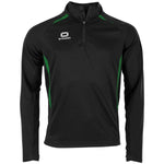 Stadio Quarter Zip top - Black-Green