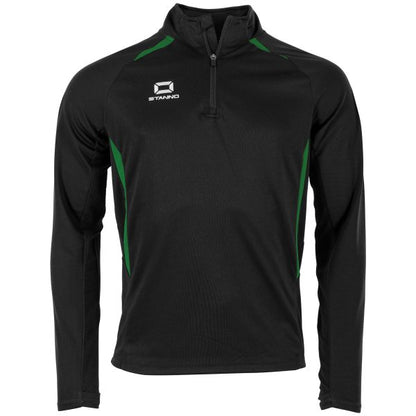 Stadio Quarter Zip top - Black-Green