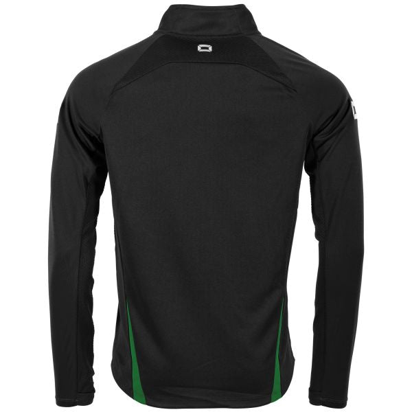 Stadio Quarter Zip top - Black-Green