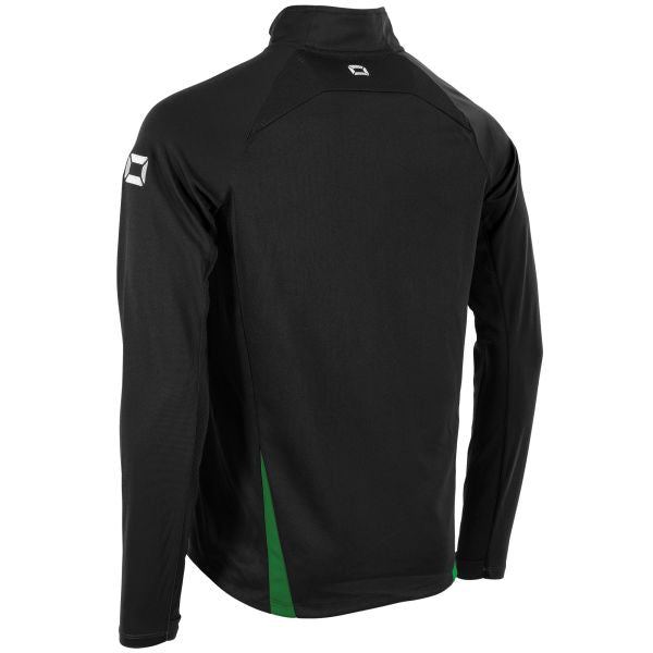 Stadio Quarter Zip top - Black-Green