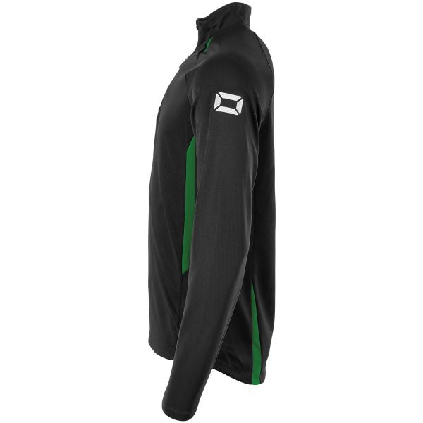 Stadio Quarter Zip top - Black-Green