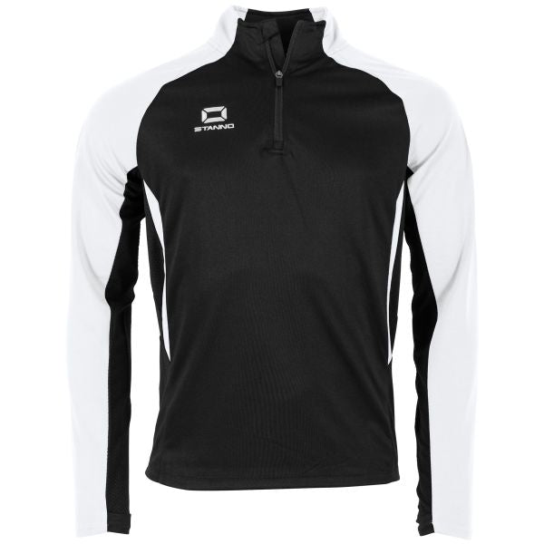 Stadio Quarter Zip top - Black-White