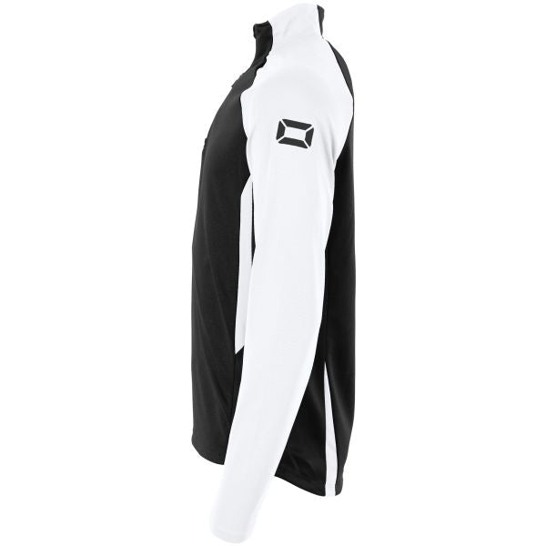 Stadio Quarter Zip top - Black-White