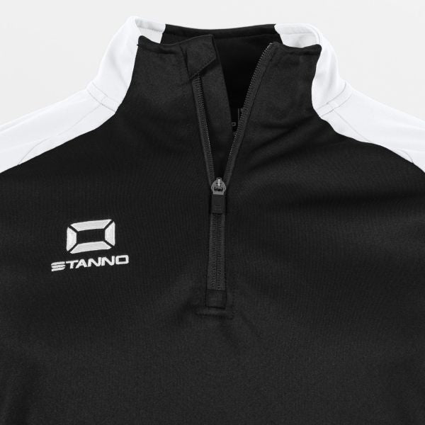Stadio Quarter Zip top - Black-White