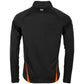 Stadio Quarter Zip top - Black-Orange