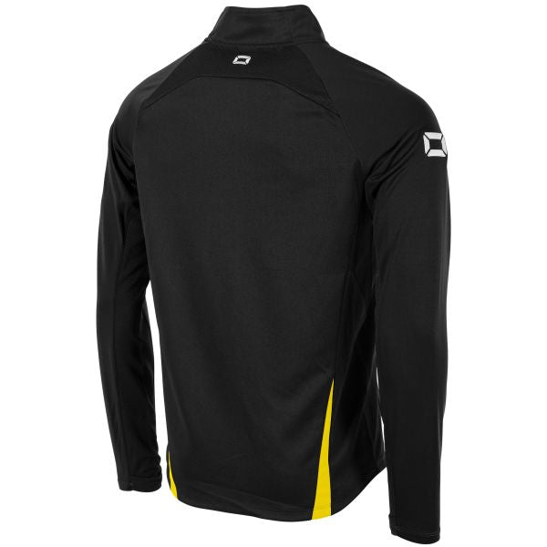 Stadio Quarter Zip top - Black-Yellow