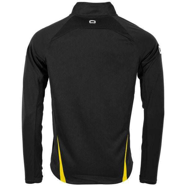 Stadio Quarter Zip top - Black-Yellow