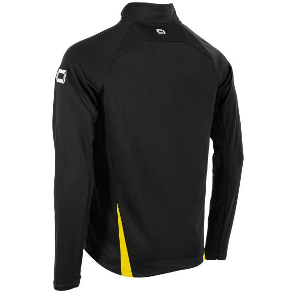 Stadio Quarter Zip top - Black-Yellow