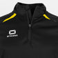 Stadio Quarter Zip top - Black-Yellow