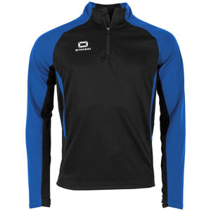Stadio Quarter Zip top - Black-Royal