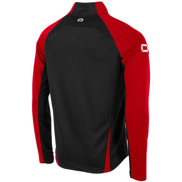 Stadio Quarter Zip top - Black-Red