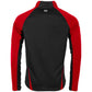 Stadio Quarter Zip top - Black-Red