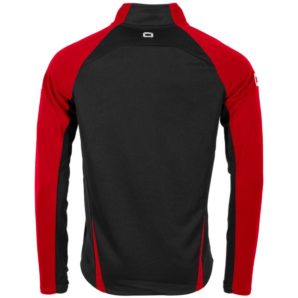 Stadio Quarter Zip top - Black-Red