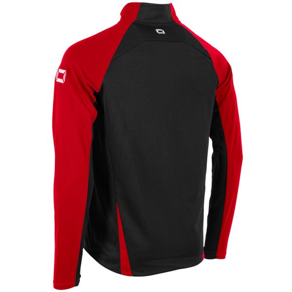 Stadio Quarter Zip top - Black-Red