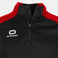 Stadio Quarter Zip top - Black-Red
