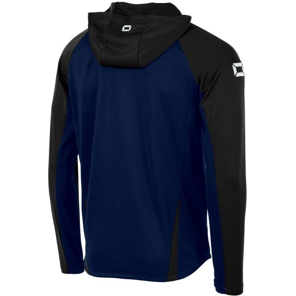 Stadio Hooded Full Zip Top - Navy-Black