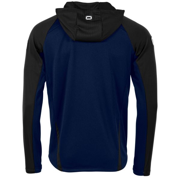 Stadio Hooded Full Zip Top - Navy-Black