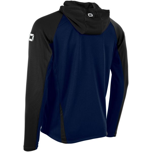 Stadio Hooded Full Zip Top - Navy-Black