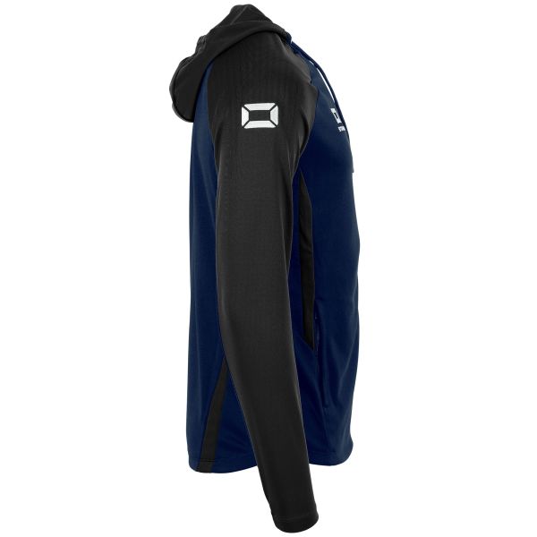 Stadio Hooded Full Zip Top - Navy-Black