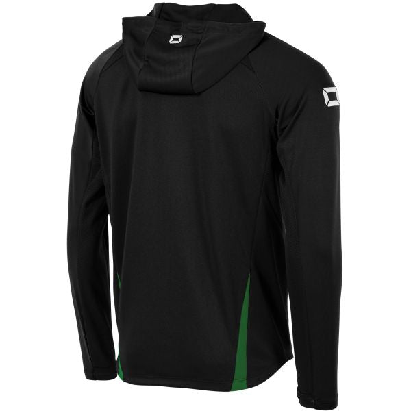 Stadio Hooded Full Zip Top - Black-Green