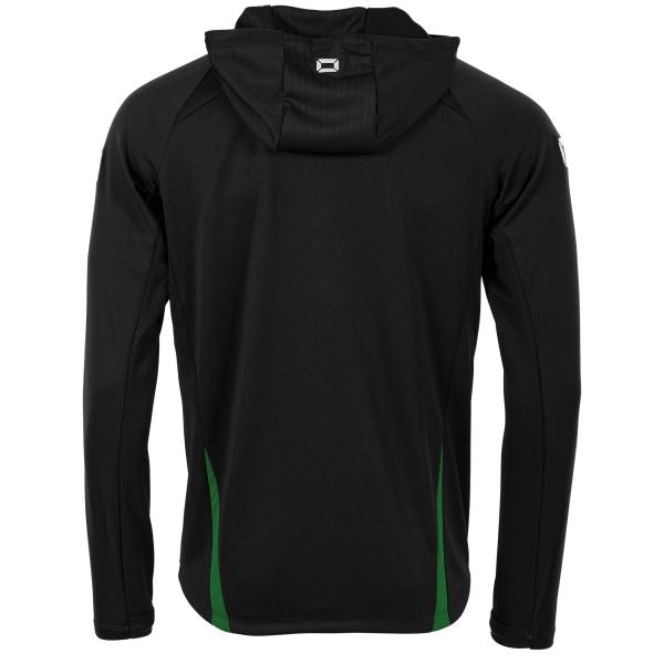 Stadio Hooded Full Zip Top - Black-Green