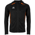 Stadio Hooded Full Zip Top - Black-Orange
