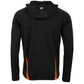 Stadio Hooded Full Zip Top - Black-Orange