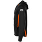 Stadio Hooded Full Zip Top - Black-Orange