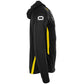 Stadio Hooded Full Zip Top - Black-Yellow