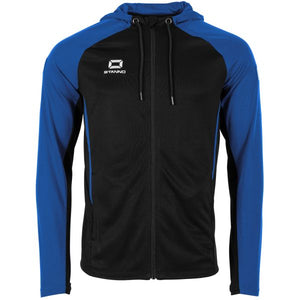 Stadio Hooded Full Zip Top - Black-Royal