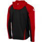 Stadio Hooded Full Zip Top - Black-Red