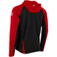 Stadio Hooded Full Zip Top - Black-Red