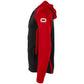Stadio Hooded Full Zip Top - Black-Red