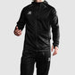 Stadio Hooded Full Zip Top - Black-Anthracite