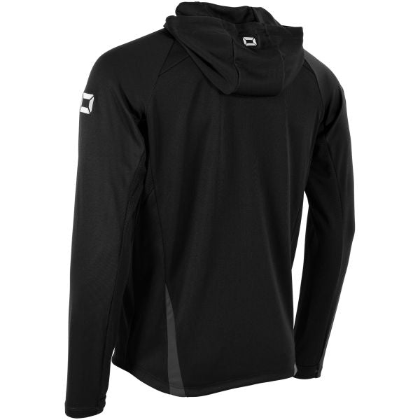 Stadio Hooded Full Zip Top - Black-Anthracite