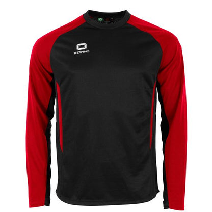Stadio Round Neck Top - Black-Red