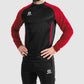 Stadio Round Neck Top - Black-Red