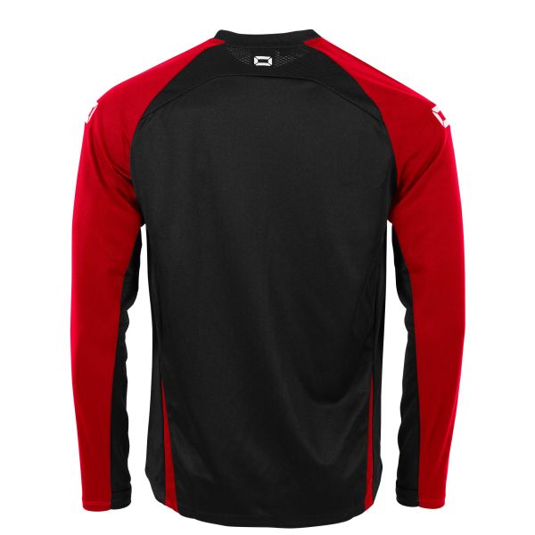 Stadio Round Neck Top - Black-Red