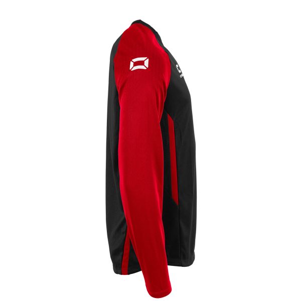 Stadio Round Neck Top - Black-Red