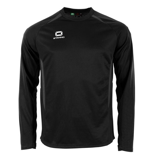 Stadio Round Neck Top - Black-Anthracite