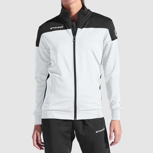 Pride Full Zip Ladies Jacket - White-Black