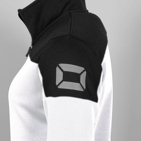 Pride Full Zip Ladies Jacket - White-Black