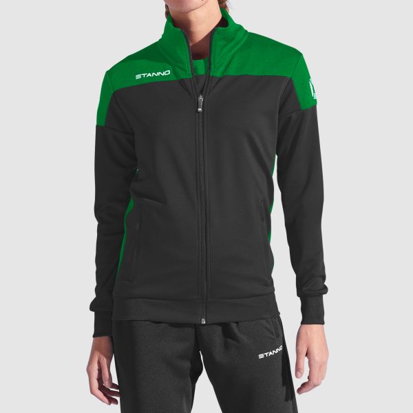 Pride Full Zip Ladies Jacket - Black-Green