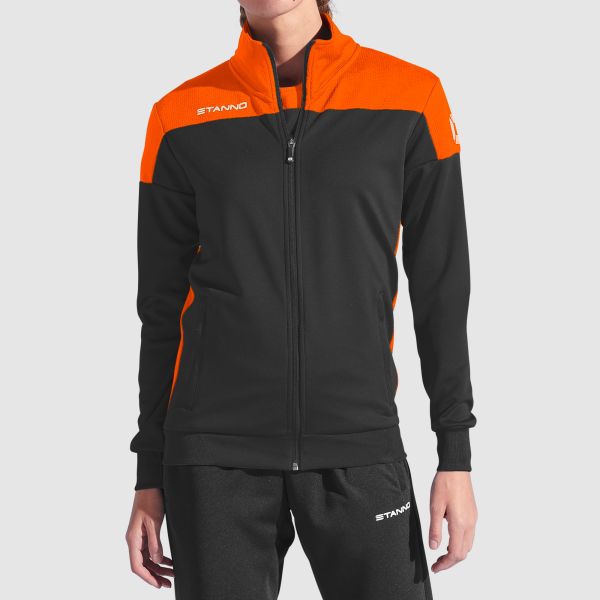 Pride Full Zip Ladies Jacket - Black-Orange