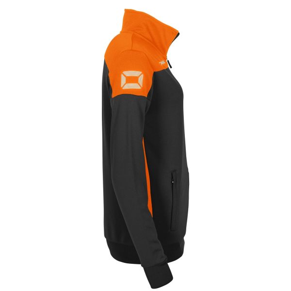 Pride Full Zip Ladies Jacket - Black-Orange
