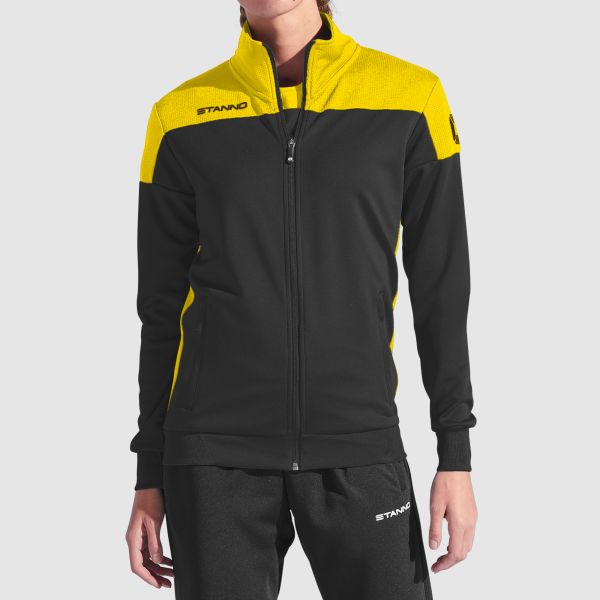 Pride Full Zip Ladies Jacket - Black-Yellow