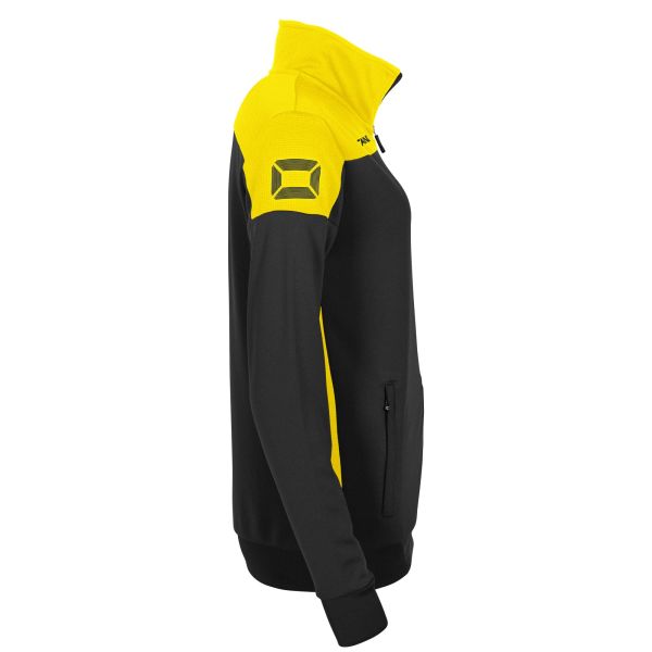 Pride Full Zip Ladies Jacket - Black-Yellow