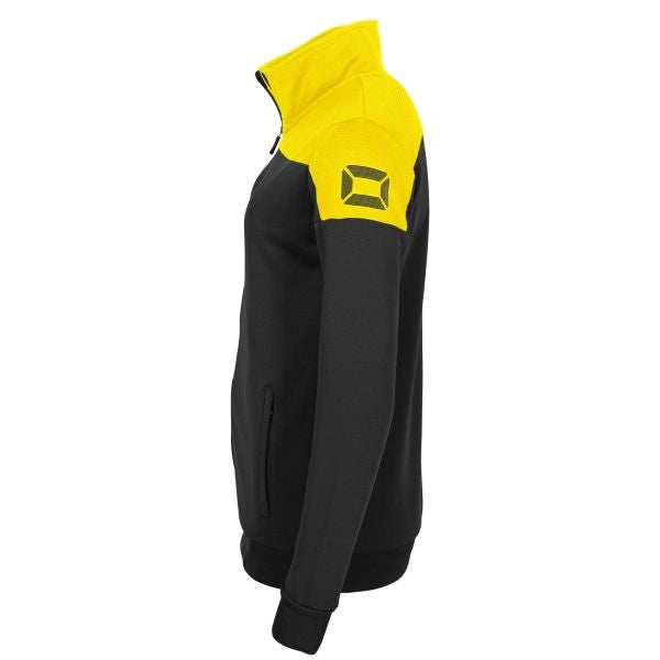 Pride Full Zip Ladies Jacket - Black-Yellow
