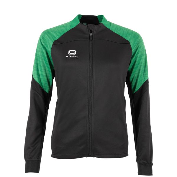 Bolt Full Zip Top Ladies - Black-Green